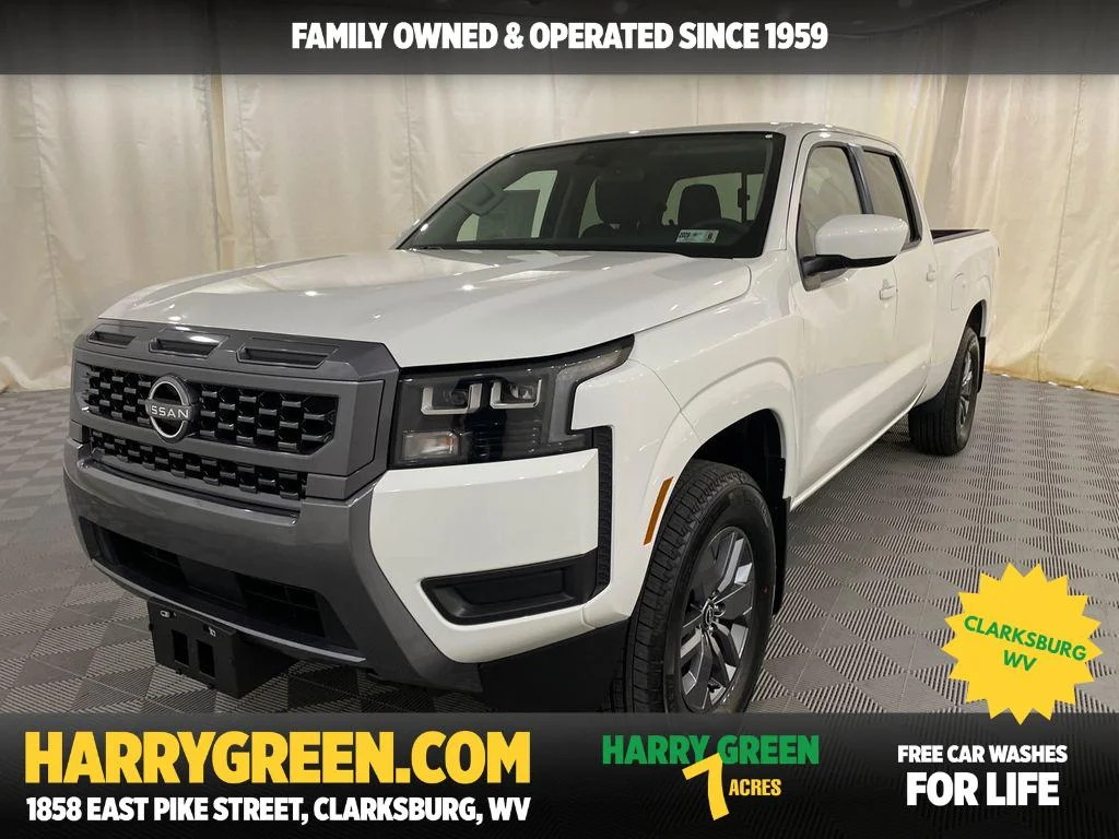 New 2026 Glacier White Nissan Crew Cab SV Long Bed image 1