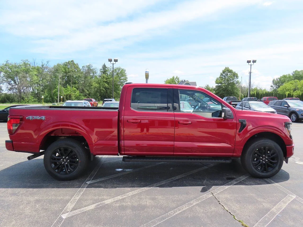New 2026 Ruby Red Metallic Tinted Clearcoat Ford XLT 4x4 4dr SuperCrew 5.5 ft. SB image 3