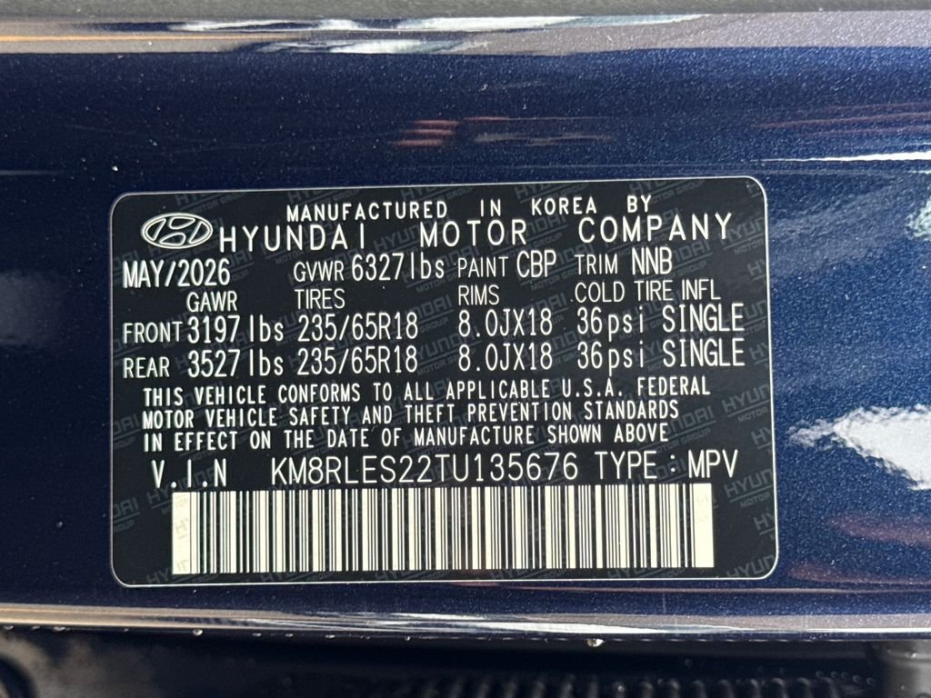 New 2026 Blue Hyundai SEL image 30