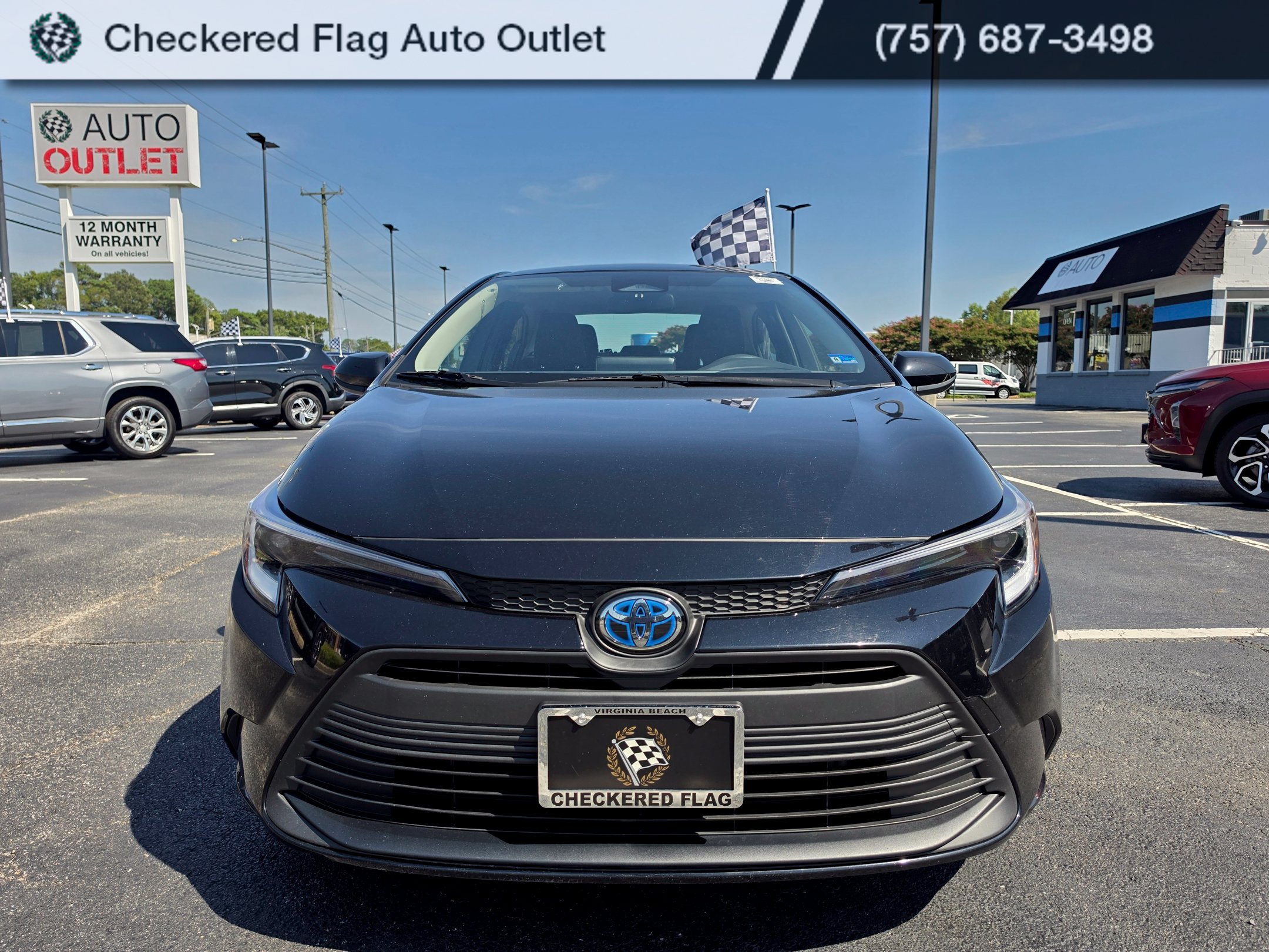 Used 2023 Midnight Black Metallic Toyota LE image 8