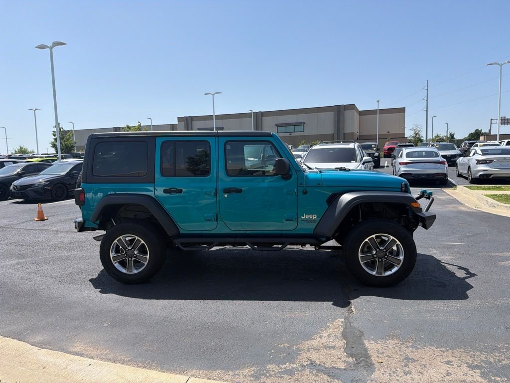 Used 2020 Teal Jeep Unlimited Sport S image 8