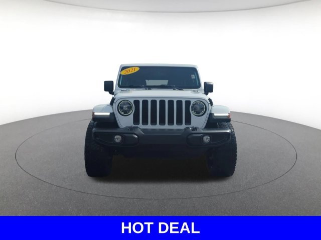 Used 2021 White Jeep Unlimited Sahara Altitude image 2