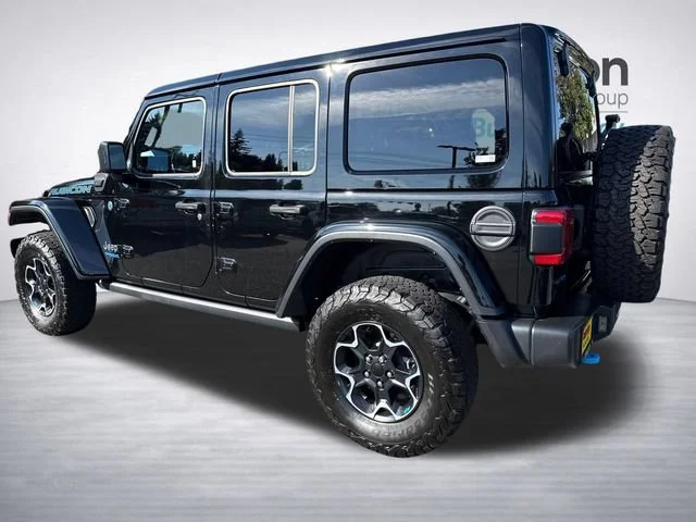 Used 2022 Black Clearcoat Jeep Unlimited Rubicon 4xe image 5
