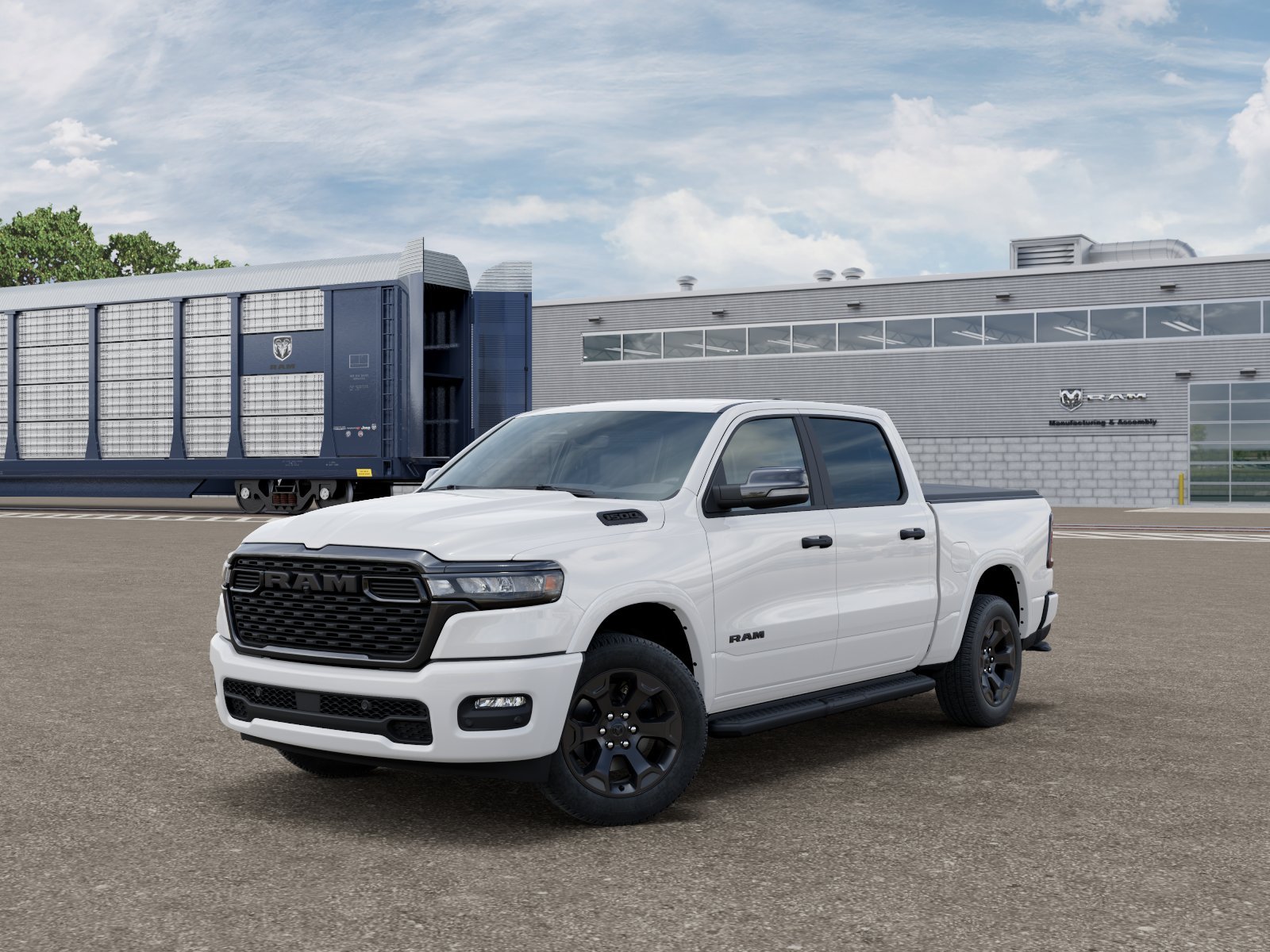 New 2027 Bright White Clear-Coat Exterior Paint RAM BIG HORN image 1
