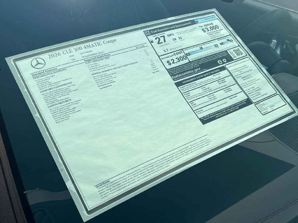 New 2026 Polar White Mercedes-Benz CLE 300 image 68