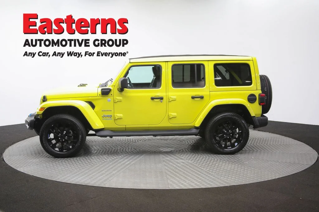 Used 2022 Yellow Jeep Unlimited Sahara 4xe image 60