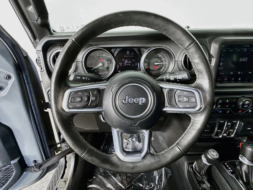 Used 2021 Gray Jeep Unlimited Sahara 4xe image 11
