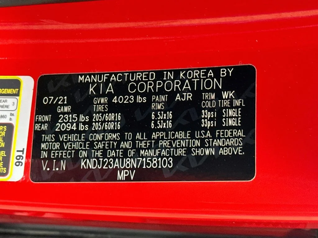 Used 2022 Red Kia LX image 38