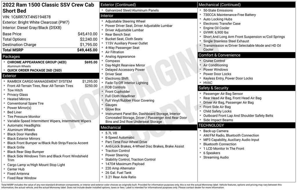 Used 2022 White Ram SSV image 30