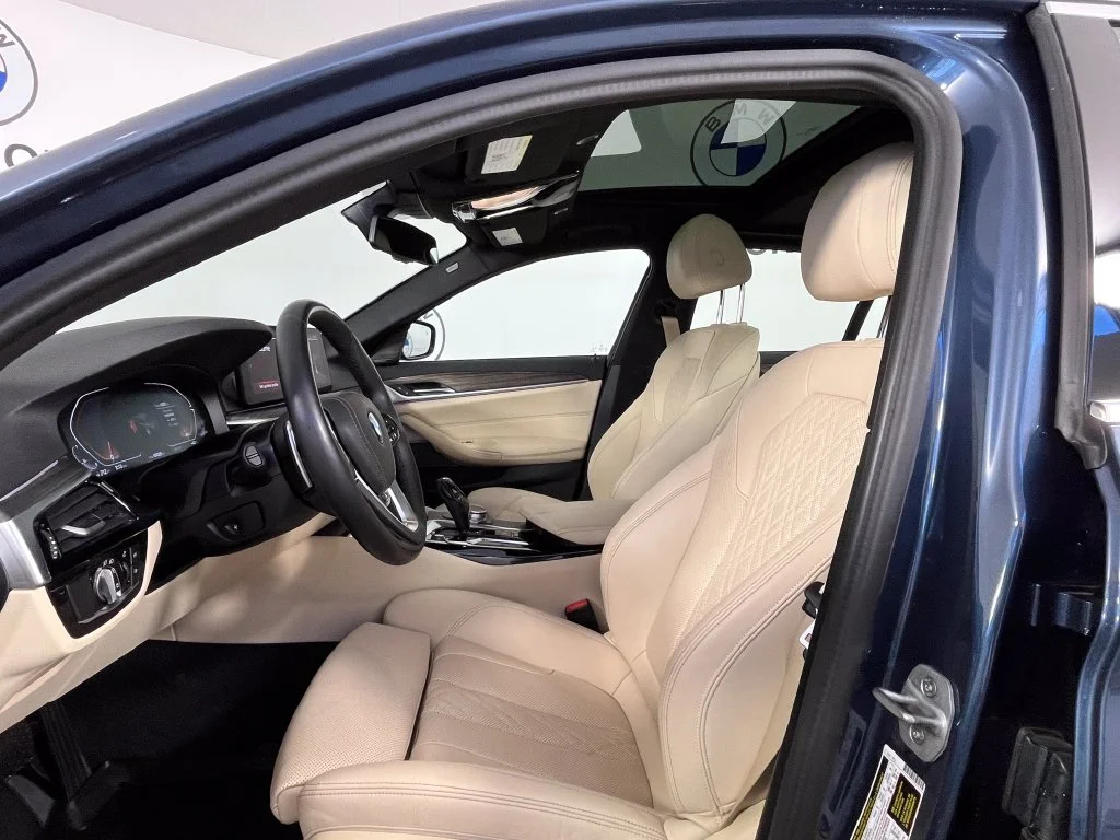 Certified Used 2023 Blue Metallic BMW 540i xDrive image 21