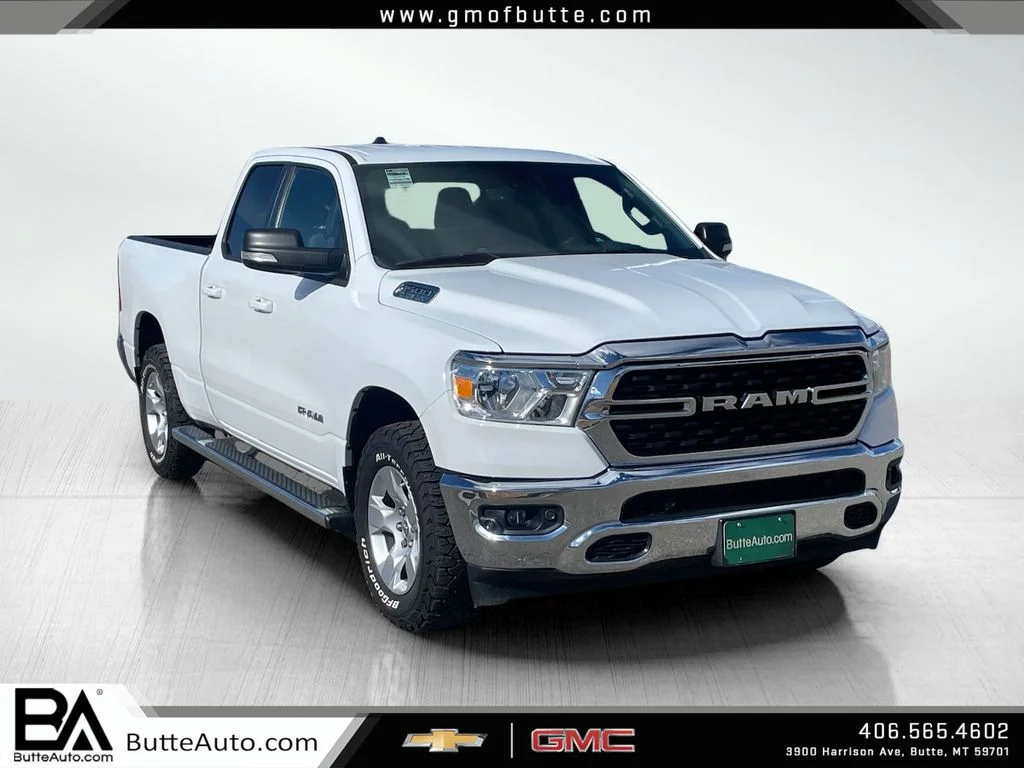 Used 2022 Bright White Clearcoat Ram Big Horn image 1