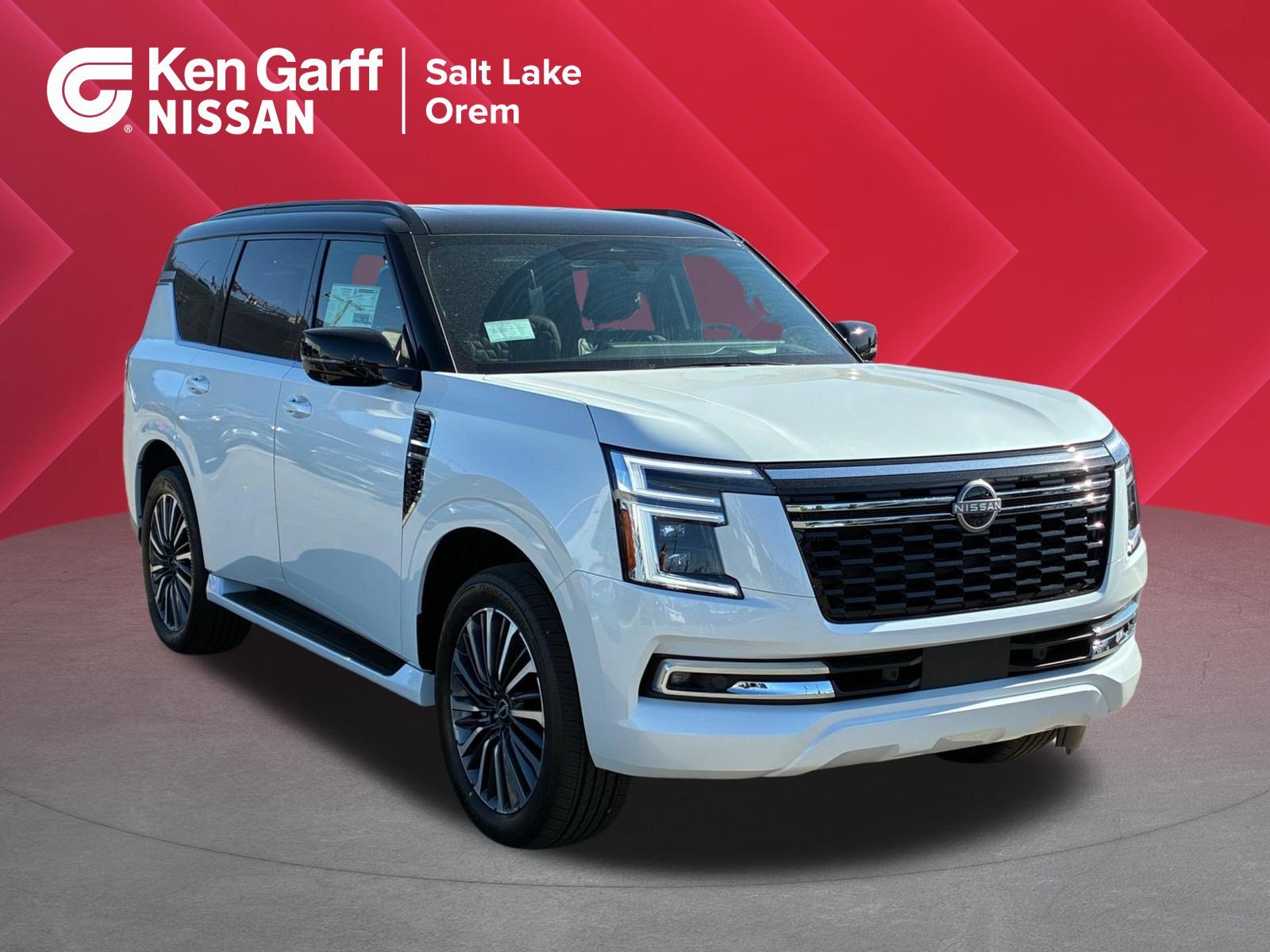 New 2026 Everest White Pearl Tricoat/Super Black Nissan Platinum Reserve image 1
