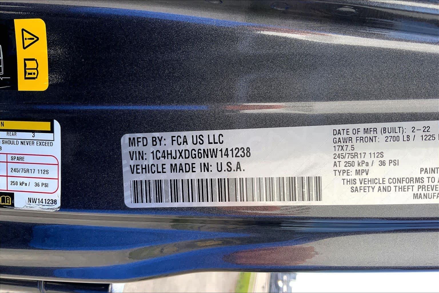 Used 2022 Granite Crystal Metallic Clearcoat Jeep Unlimited Sport S image 36