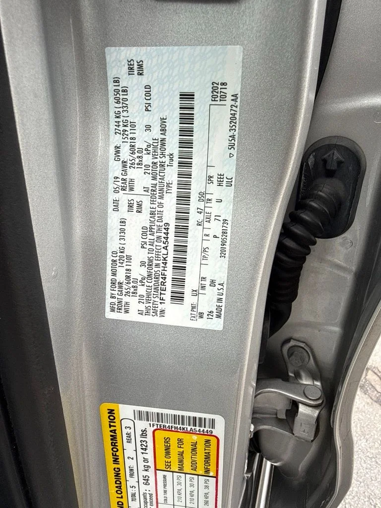 Certified Used 2019 Ingot Silver Ford Lariat image 58