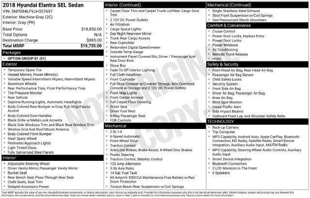 Used 2018 Gray Hyundai SEL image 7