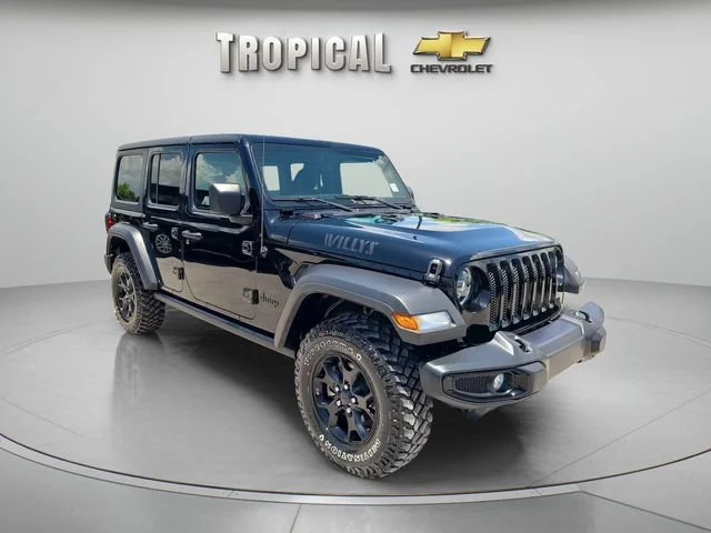 Used 2022 Black Jeep Unlimited Willys image 7