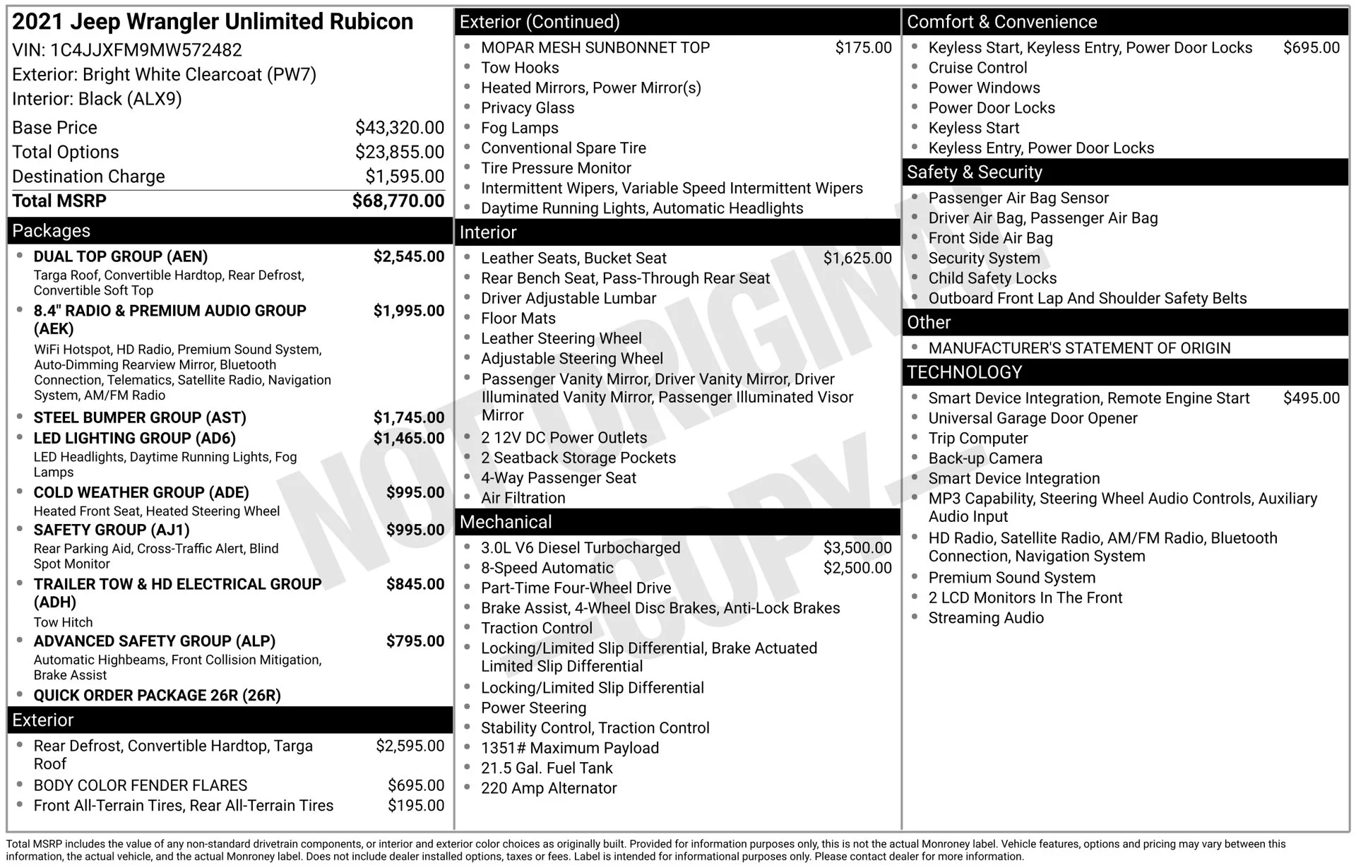 Used 2021 White Jeep Unlimited Rubicon image 45