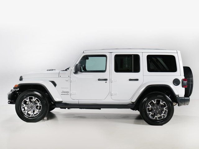 Used 2024 Bright White Clearcoat Jeep Sahara image 6