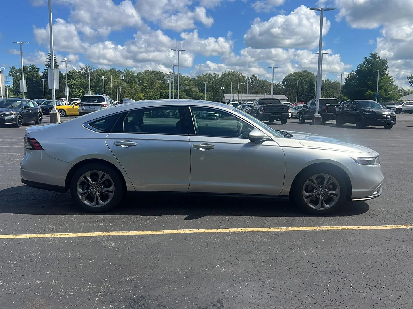 Used 2024 Solar Silver Metallic Honda EX image 12