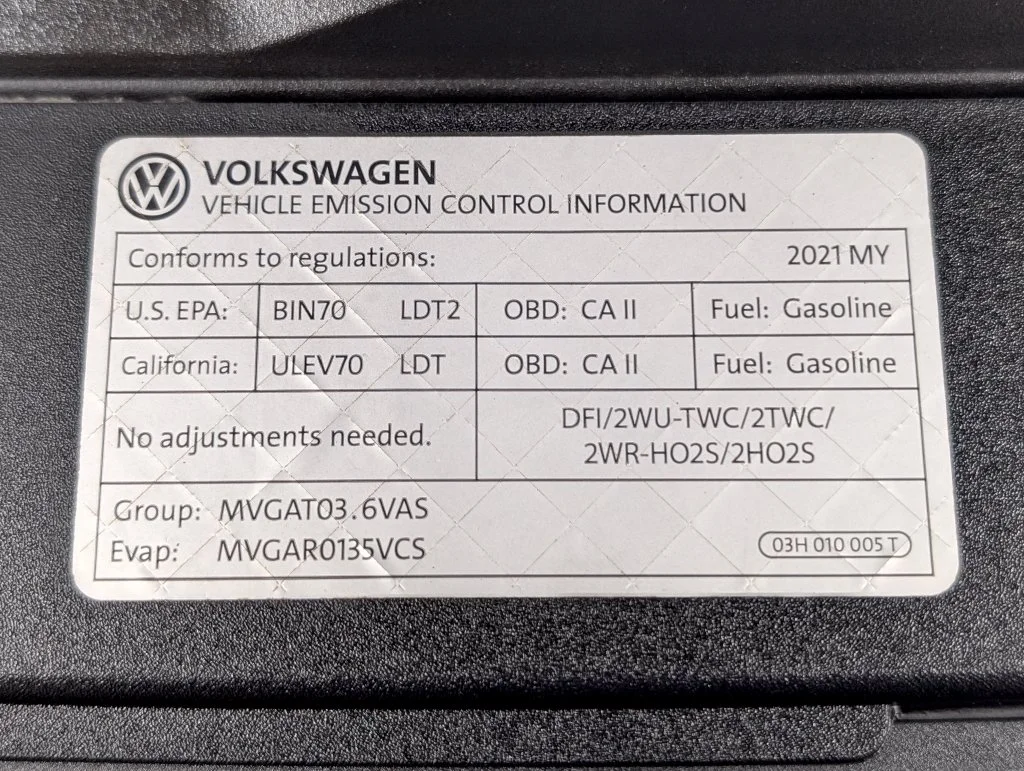 Certified Used 2021 Pure Gray Volkswagen 3.6L V6 SE w/Technology R-Line image 25