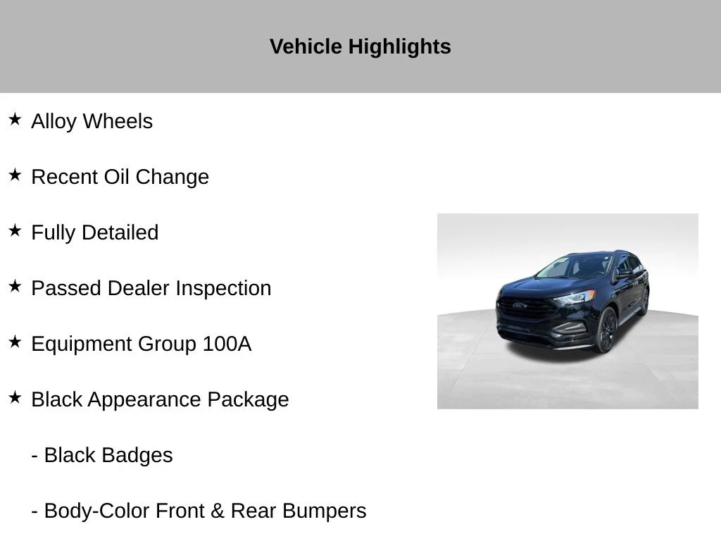 Used 2022 Black Ford SE image 9
