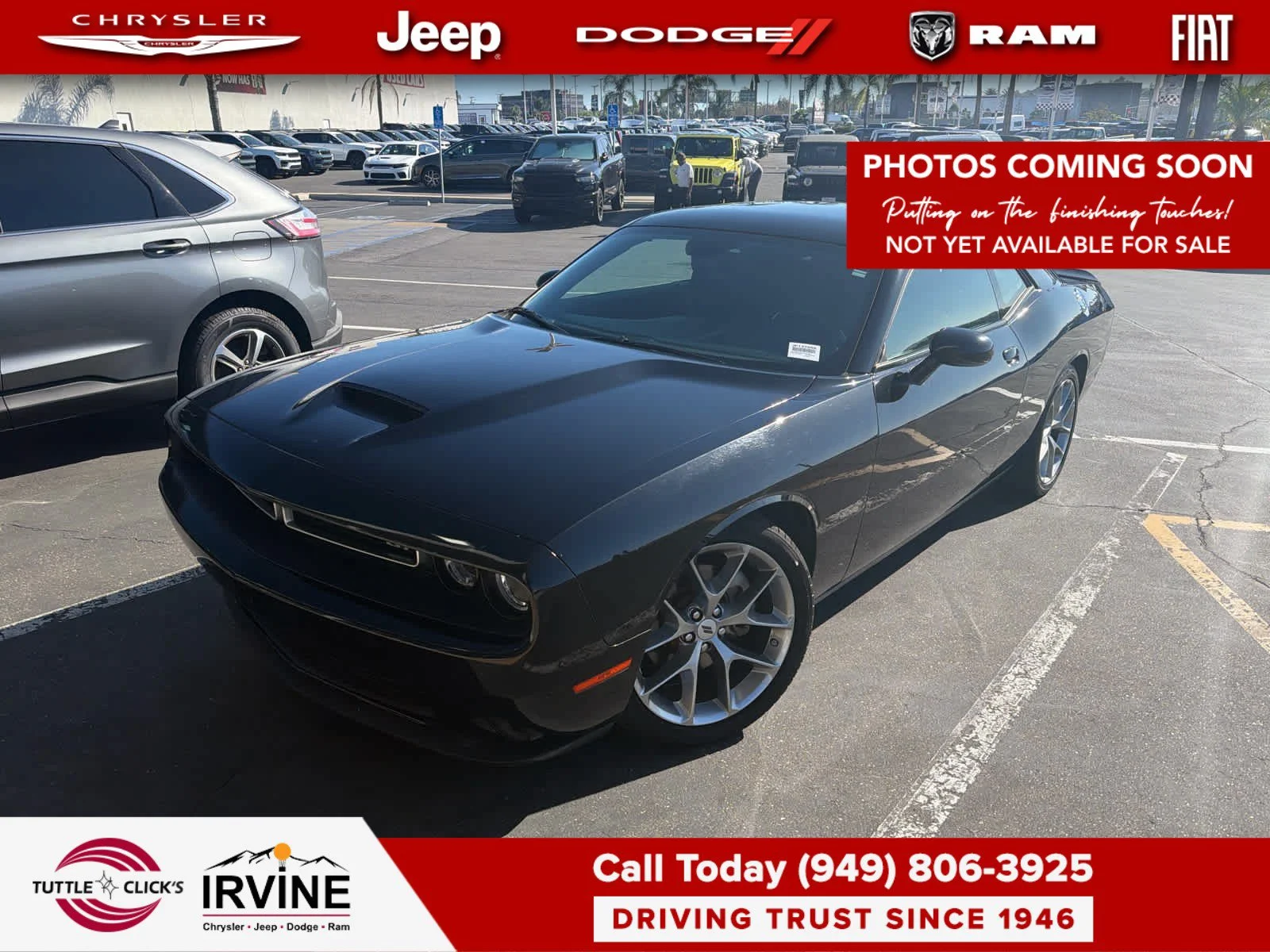 Used 2023 Pitch Black Clearcoat Dodge GT image 2