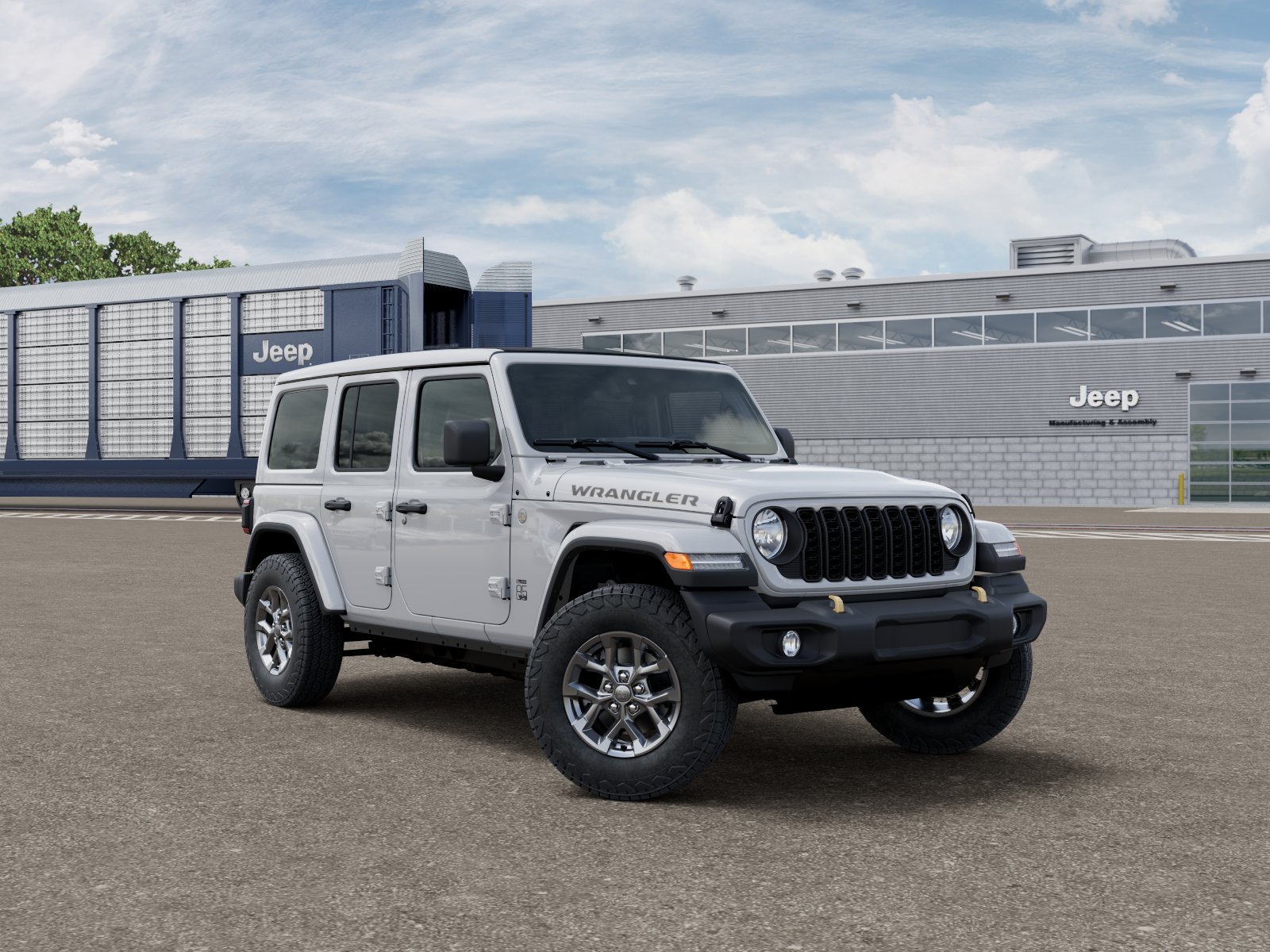 New 2026 Bright White Clear-Coat Exterior Paint Jeep 85th Anniversary image 3