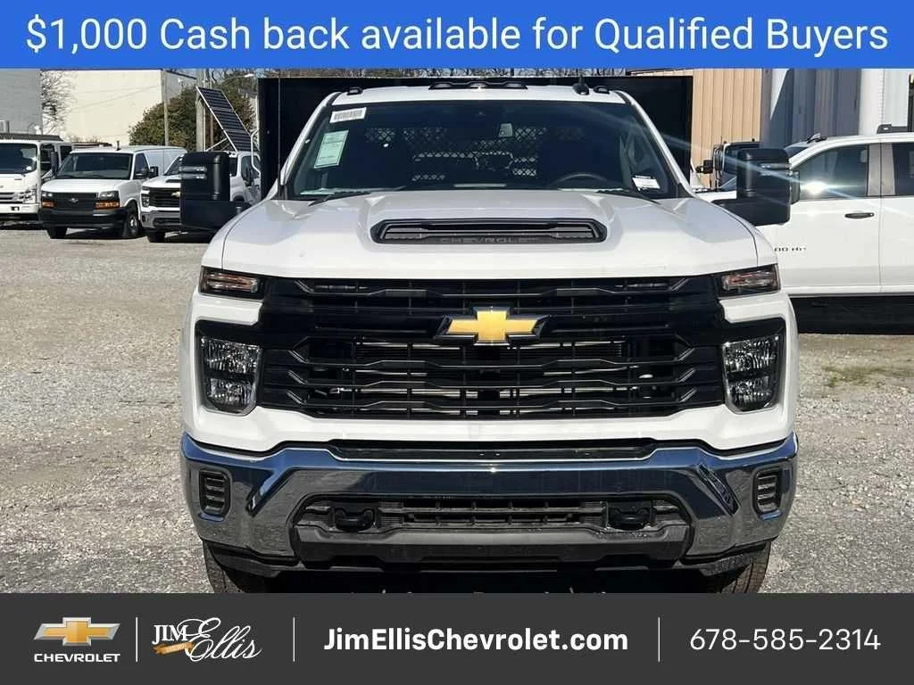 New 2025 Summit White Chevrolet Work Truck image 3