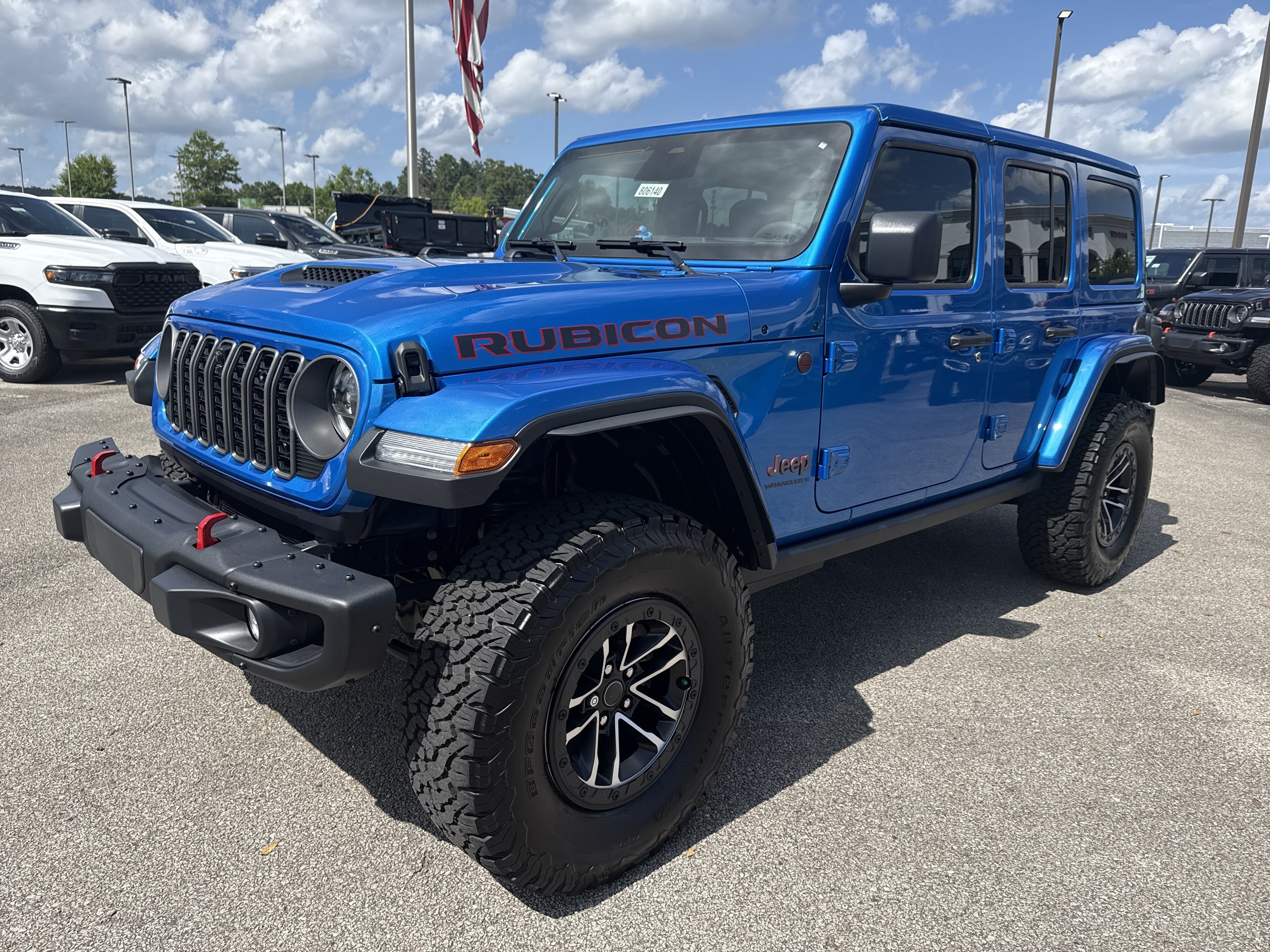 New 2026 Hydro Blue Pearlcoat Jeep Rubicon X image 3