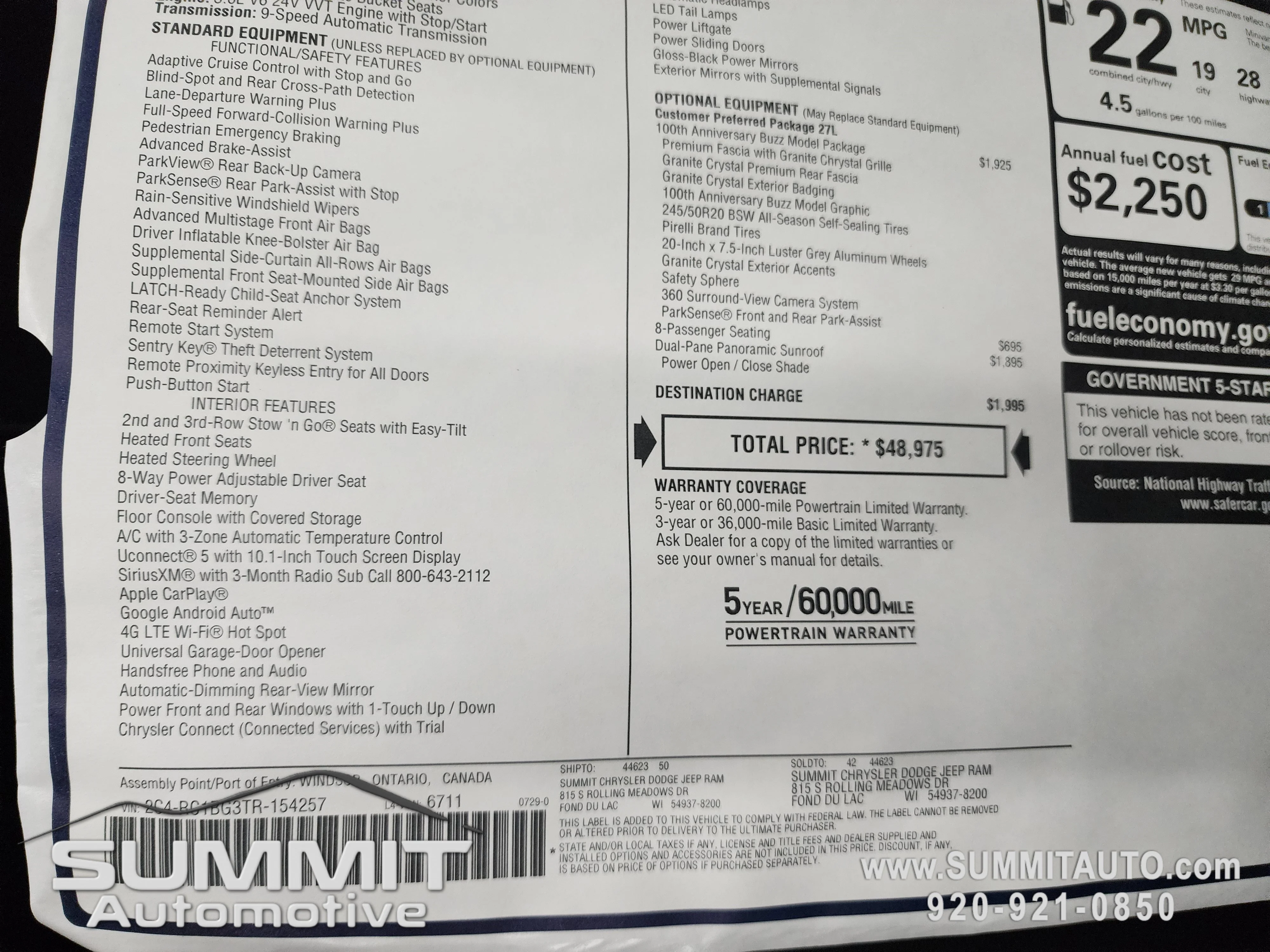 New 2026 Bright White Clear-Coat Exterior Paint Chrysler Select image 42