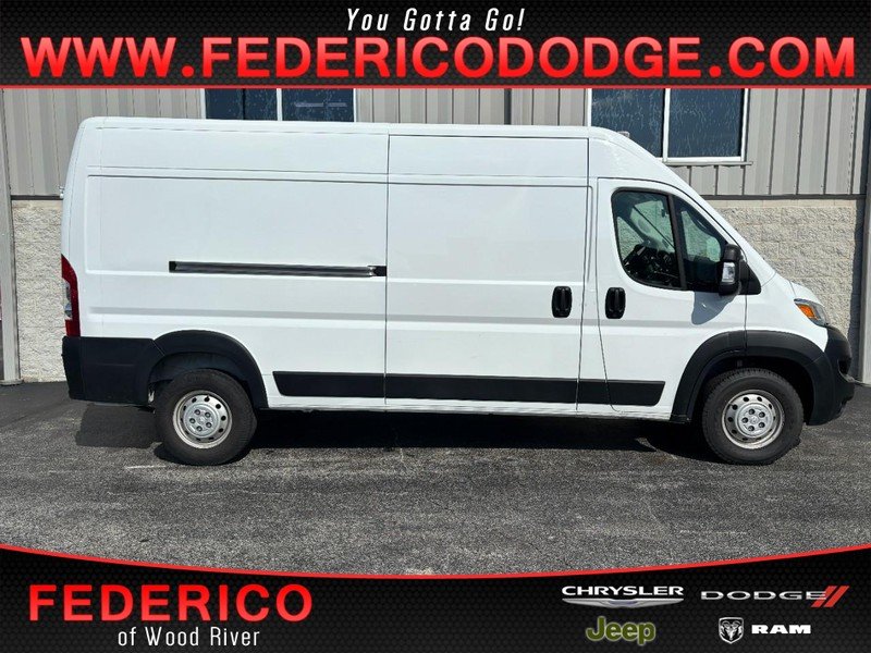Used 2023 Bright White Clearcoat Ram 2500 High Roof 159" WB image 1
