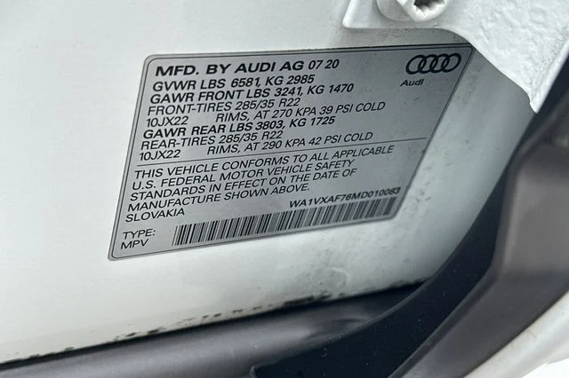 Used 2021 White Audi 55 Prestige image 28