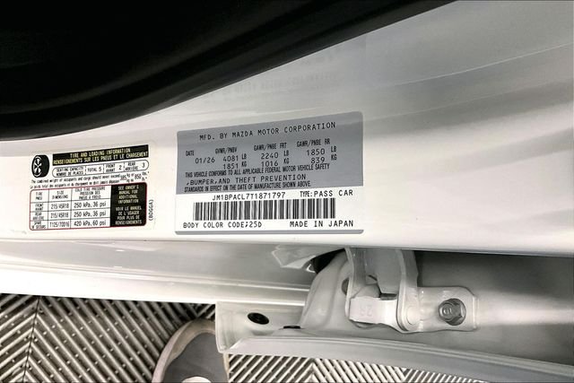 Used 2026 Snowflake White Pearl Mica Mazda 2.5 S Preferred Sunroof - Adaptive Cruise - Htd Seats image 37