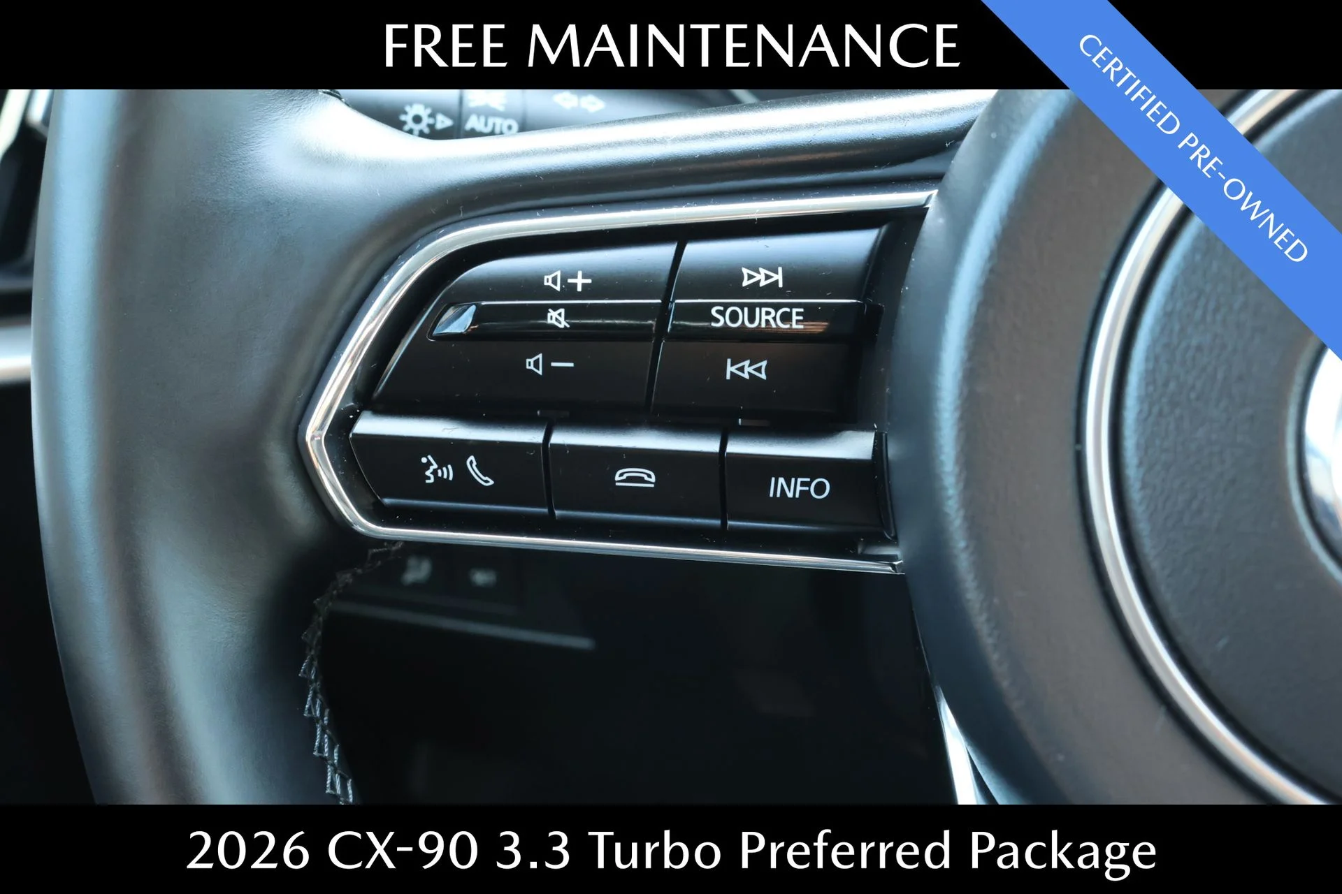 Certified Used 2026 Black Mazda 3.3 Turbo Preferred image 9