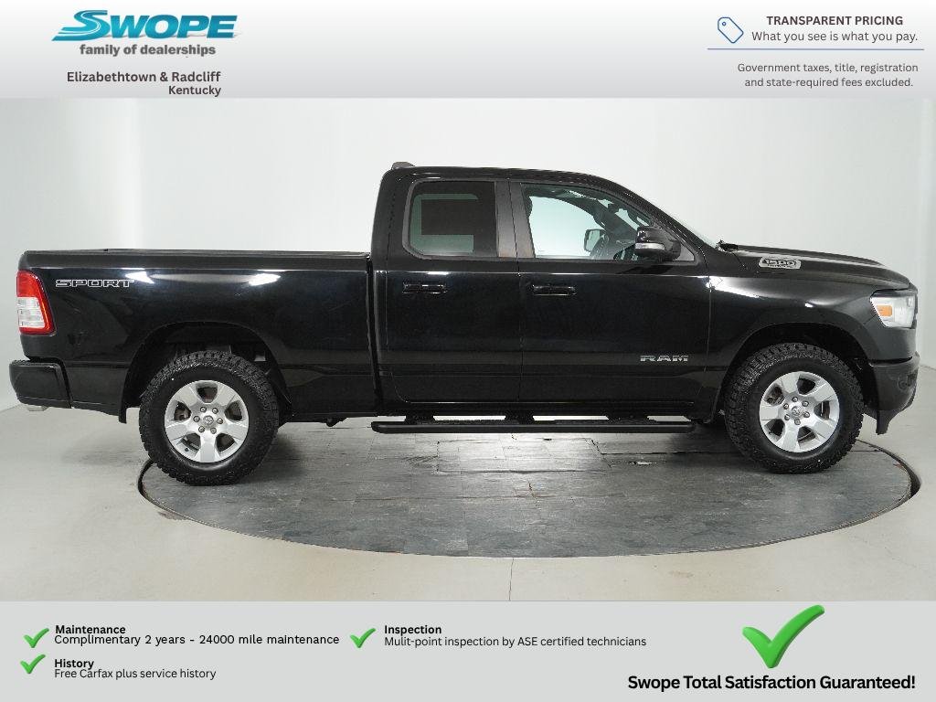 Used 2021 Diamond Black Crystal Pearlcoat Ram Big Horn image 2