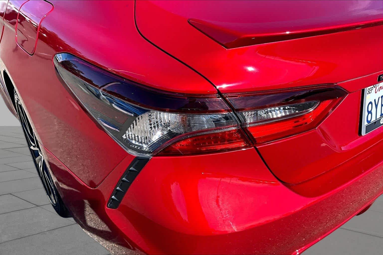 Used 2021 Supersonic Red Toyota SE image 28