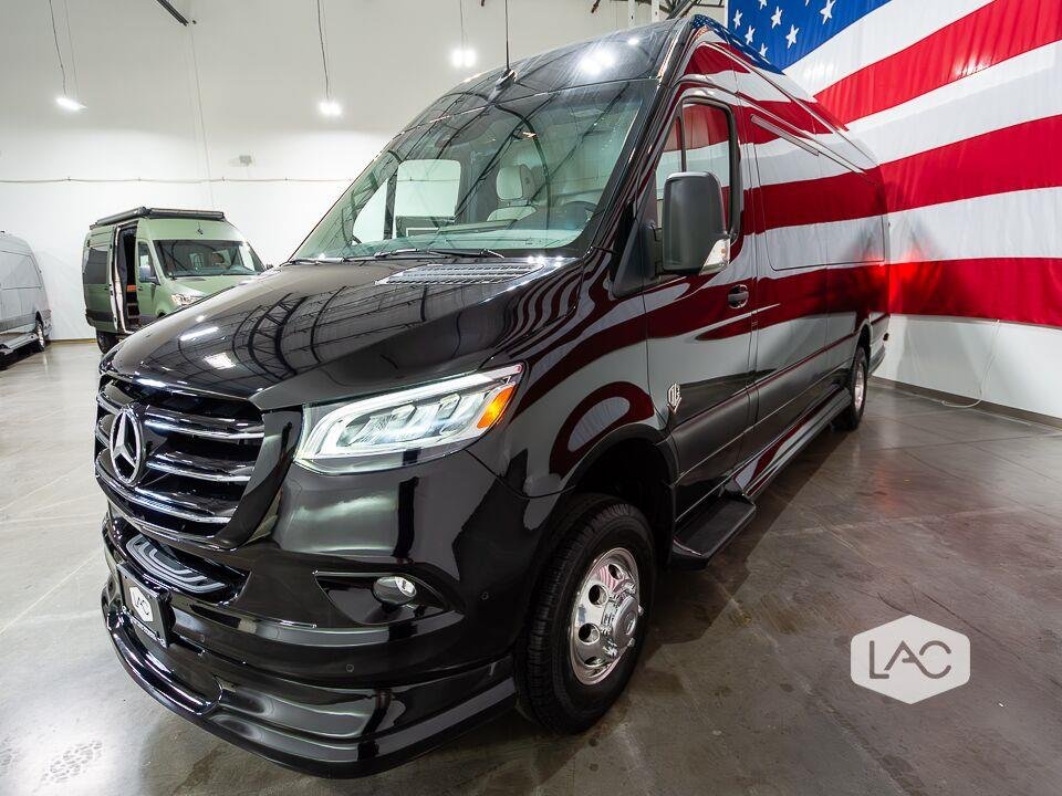 New 2024 Black Blue Mercedes-Benz 3500XD HIGH ROOF I4 DIESE image 35