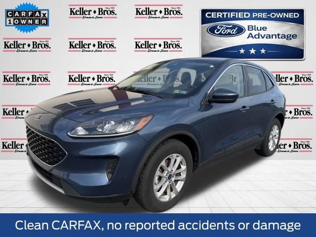 Certified Used 2020 Blue Metallic Ford SE image 3