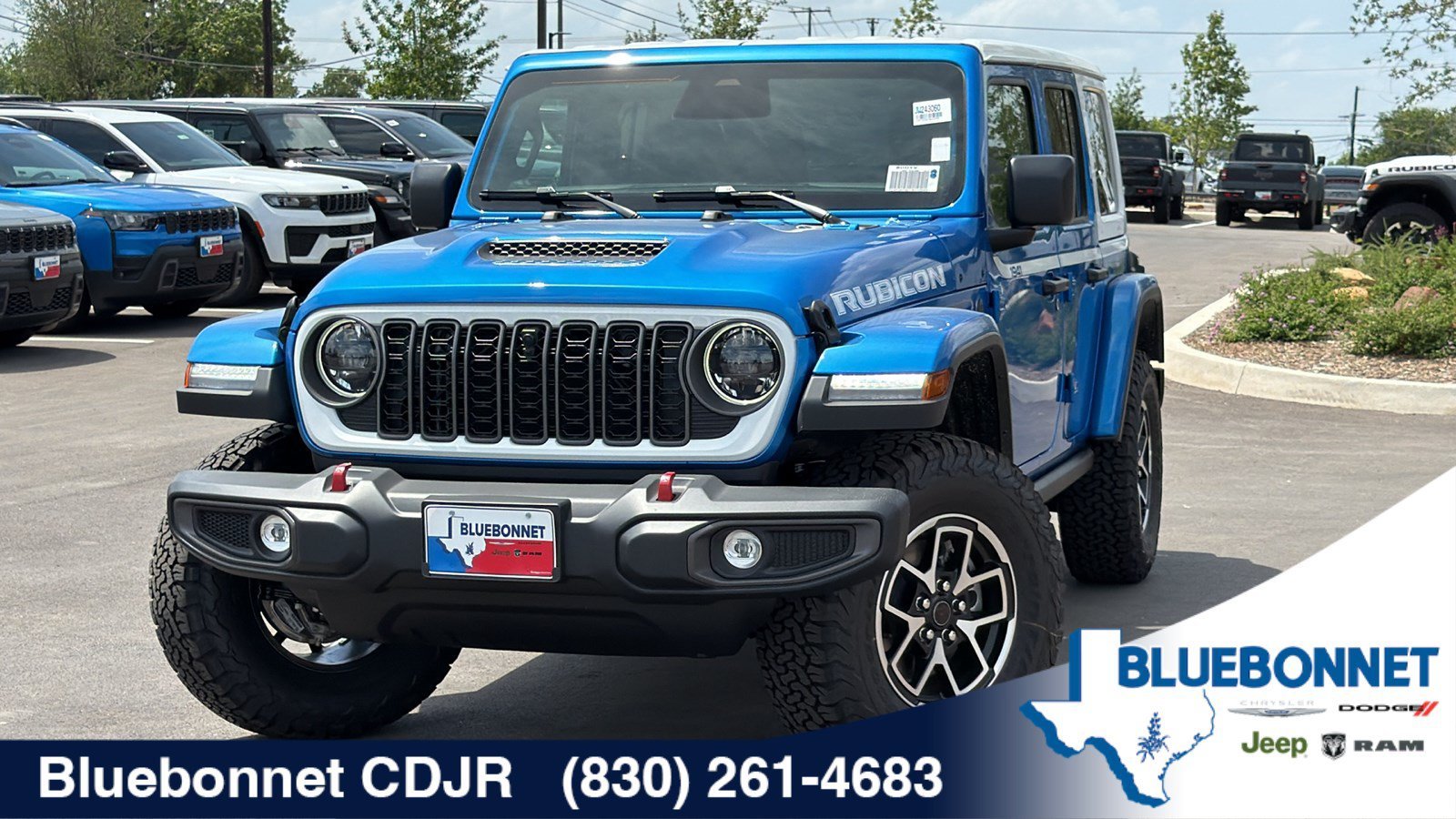 New 2026 Hydro Blue Pearl-Coat Exterior Paint Jeep Rubicon image 1