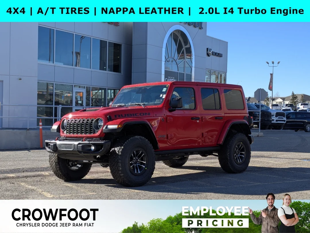 New 2026 Red Jeep Rubicon X - - 4x4 - Body-Color Hardtop - Nappa Lthr - Recon Pkg - Steel Bumpers & More! image 1