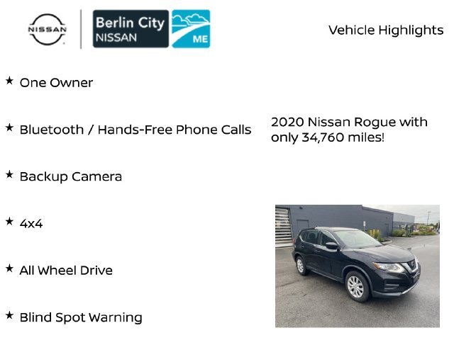 Used 2020 Magnetic Black Pearl Nissan S image 2