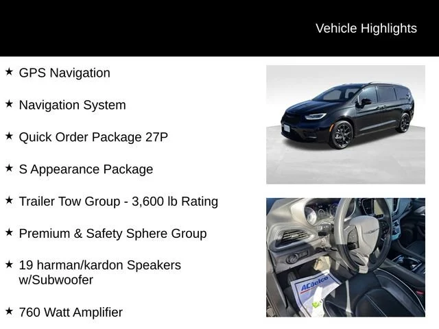 Used 2021 Black Chrysler Limited AWD image 8