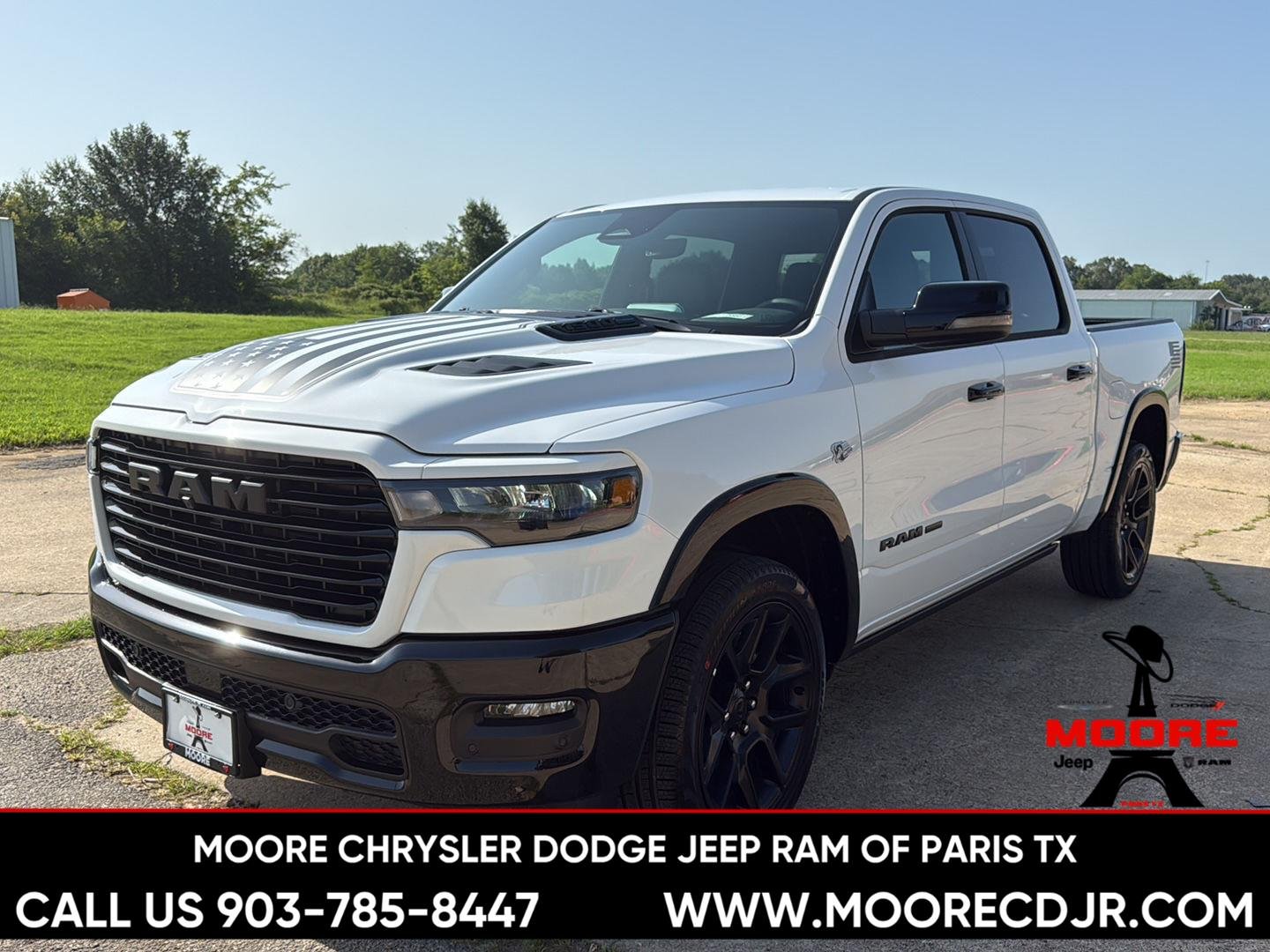 New 2026 Bright White Clear-Coat Exterior Paint RAM Laramie image 3