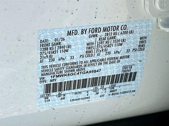 New 2026 White Metallic Ford ST image 21