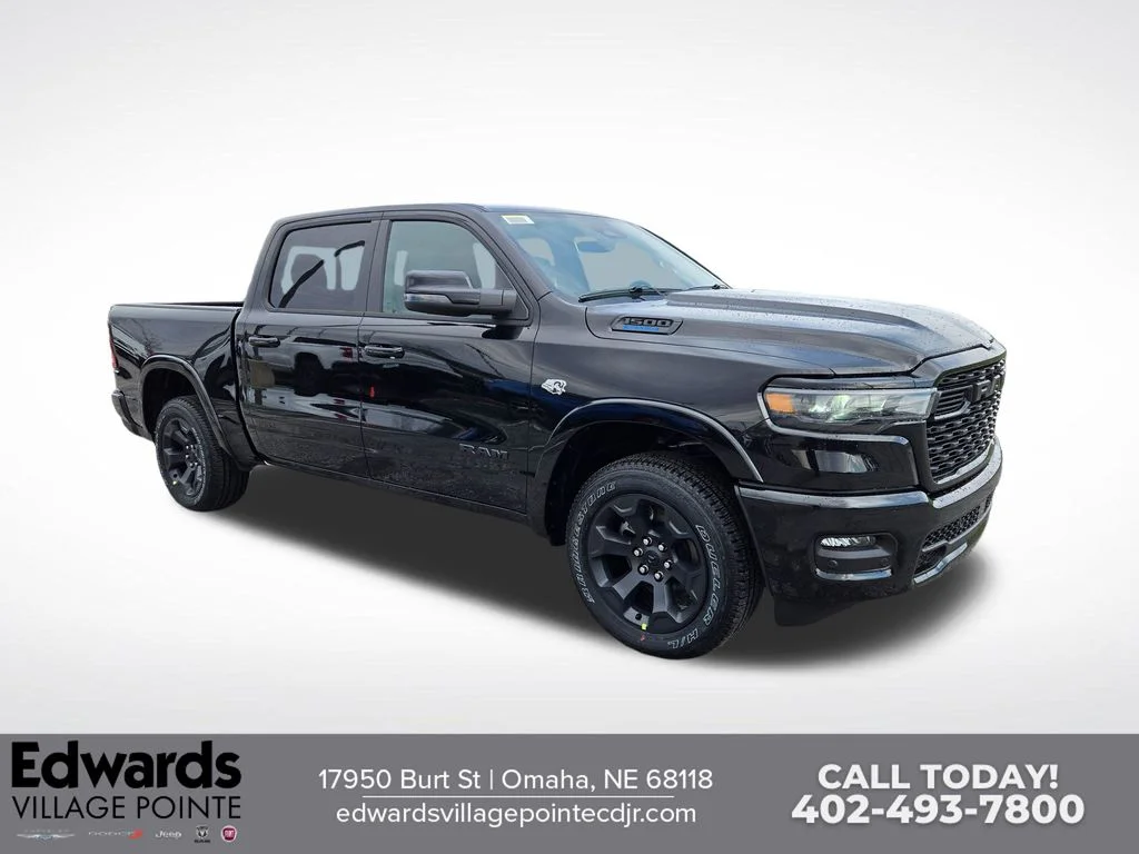 New 2026 Diamond Black Crystal Pearl-Coat Exterior Paint RAM Big Horn/Lone Star image 1