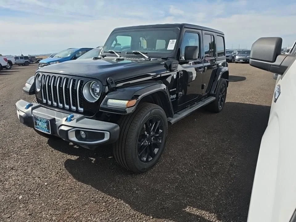 Certified Used 2023 Black Jeep Sahara 4xe image 2