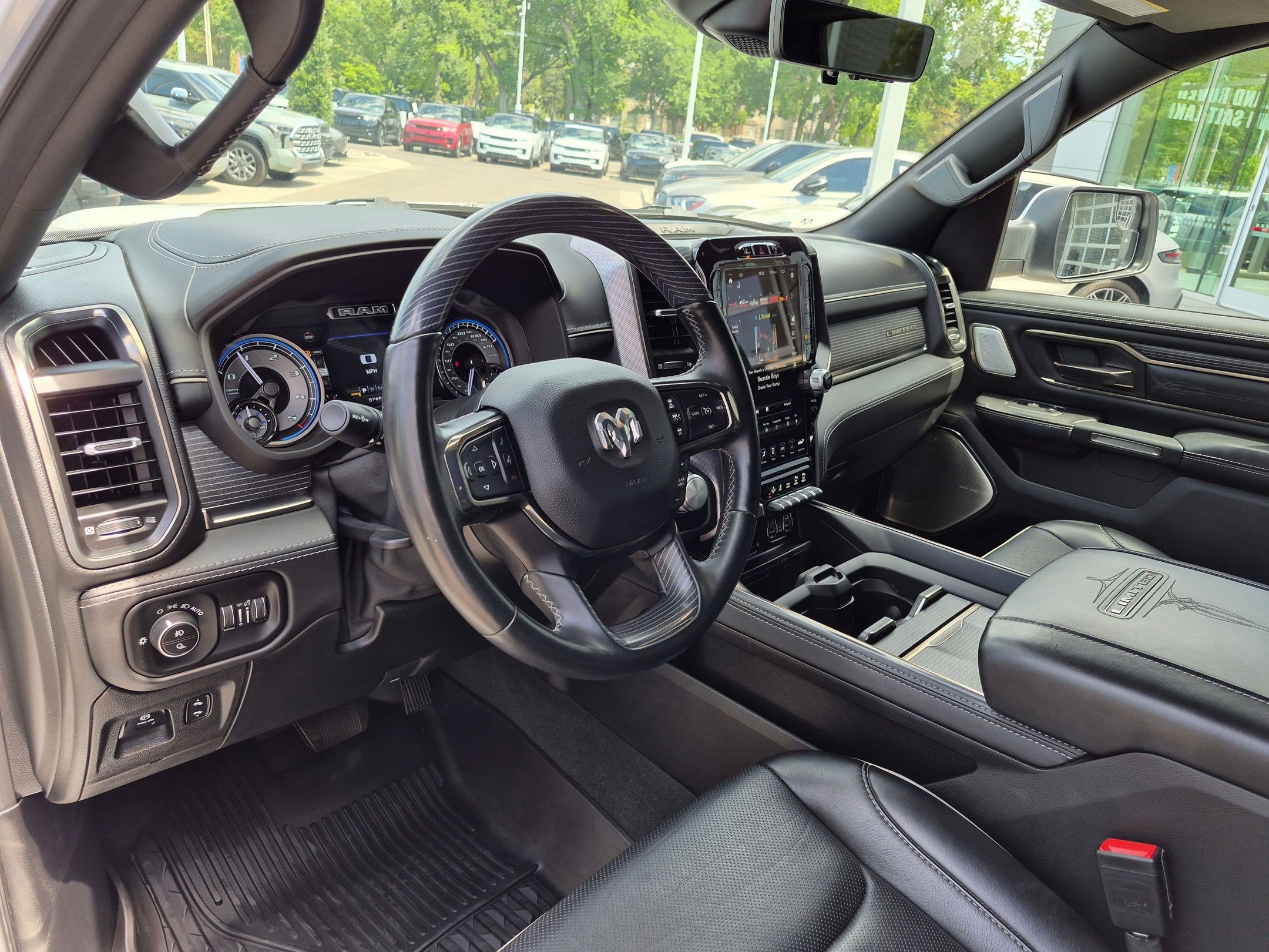 Used 2021 Bright White Clearcoat Ram Limited image 14