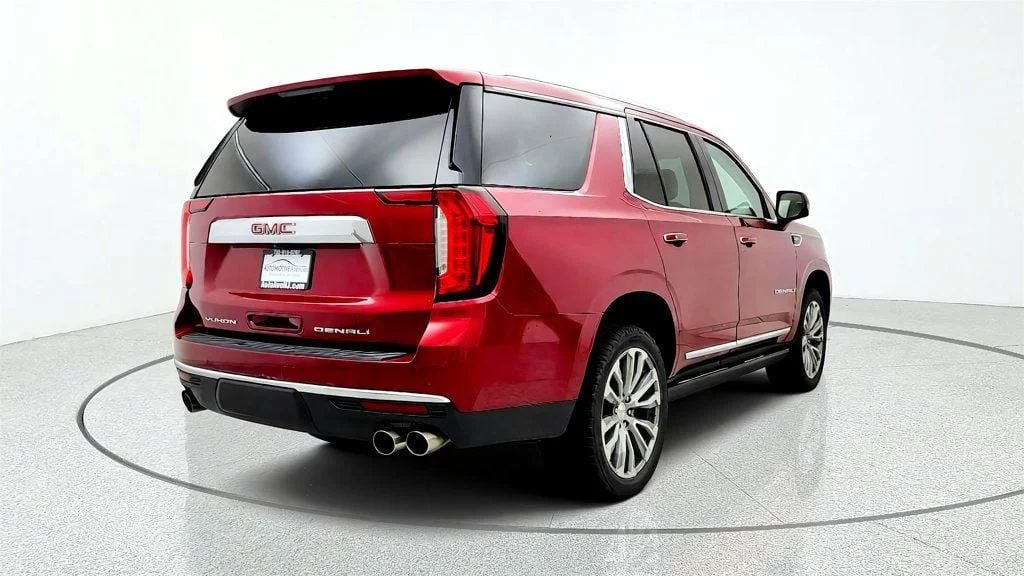 Used 2021 Cayenne Red Tintcoat GMC 4WD 4dr Denali w/ Rear Seat Media, 22