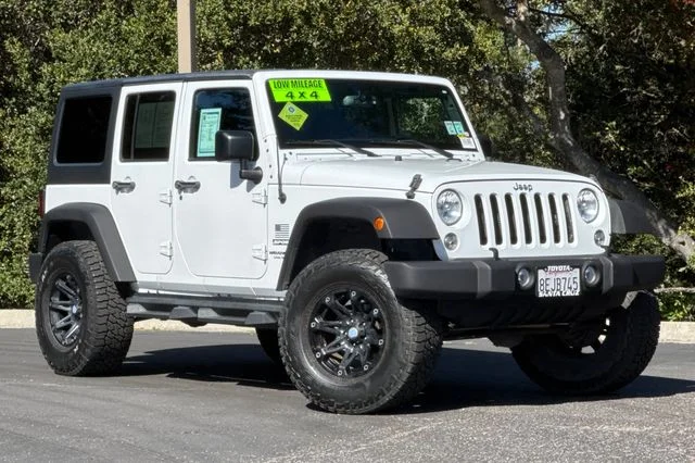 Used 2016 White Jeep Unlimited Sport image 2