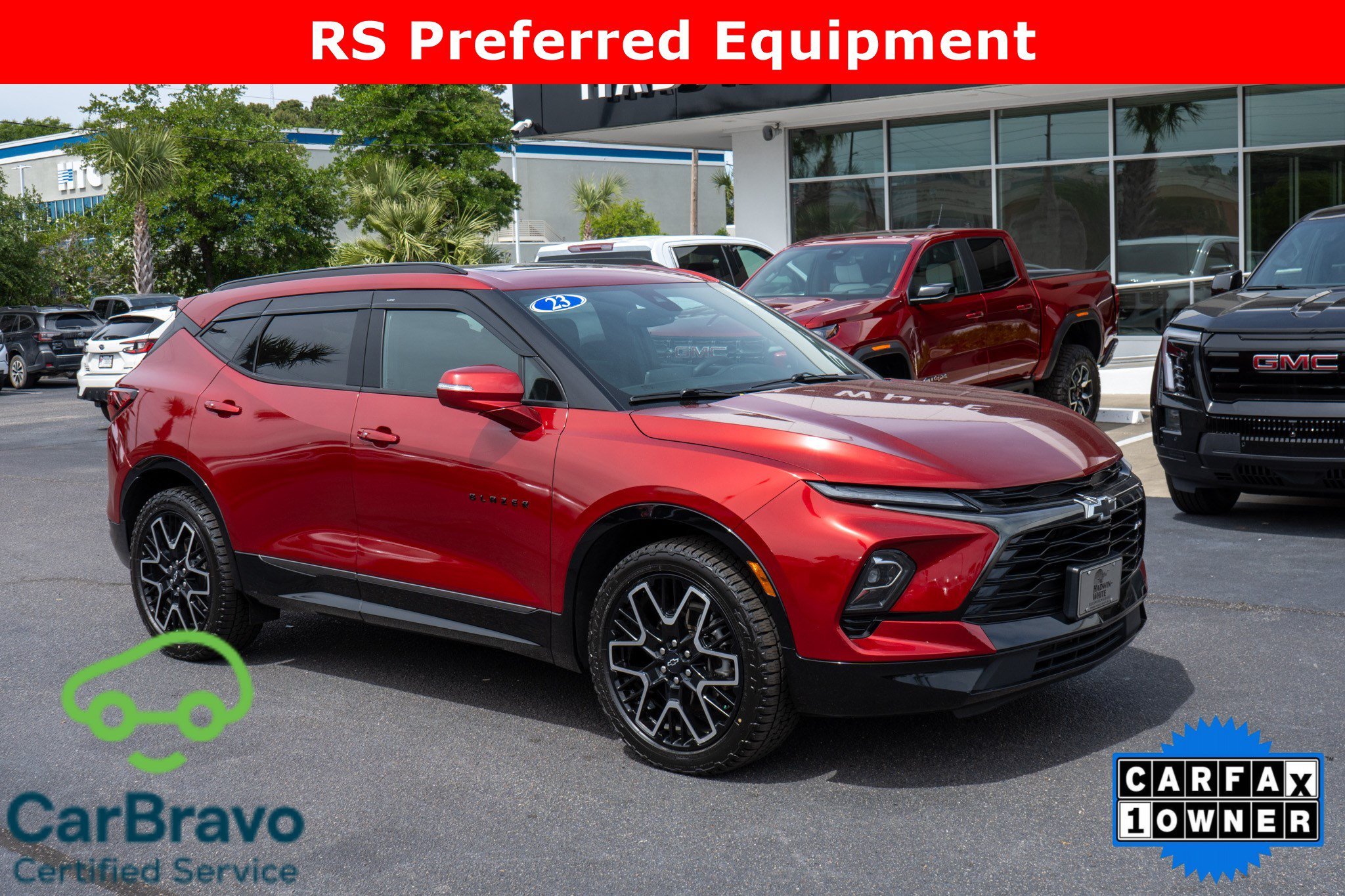 Used 2023 Radiant Red Tintcoat Chevrolet RS image 1